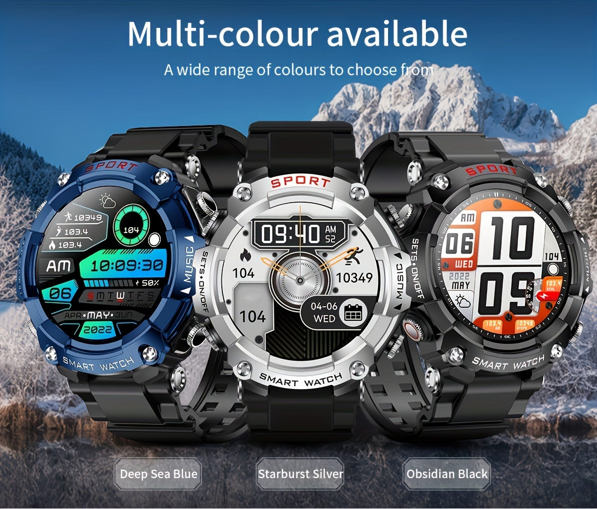 XAXRE Smart Watch With Built-In Earphones, In Ear Comfort In Ear Earphones, Long-Lasting And Painless, 1.52-Inch Screen Smart Watch, 400mAh Large Capacity Battery, Smart Watch Supporting Multiple Languages, Receiving Messages