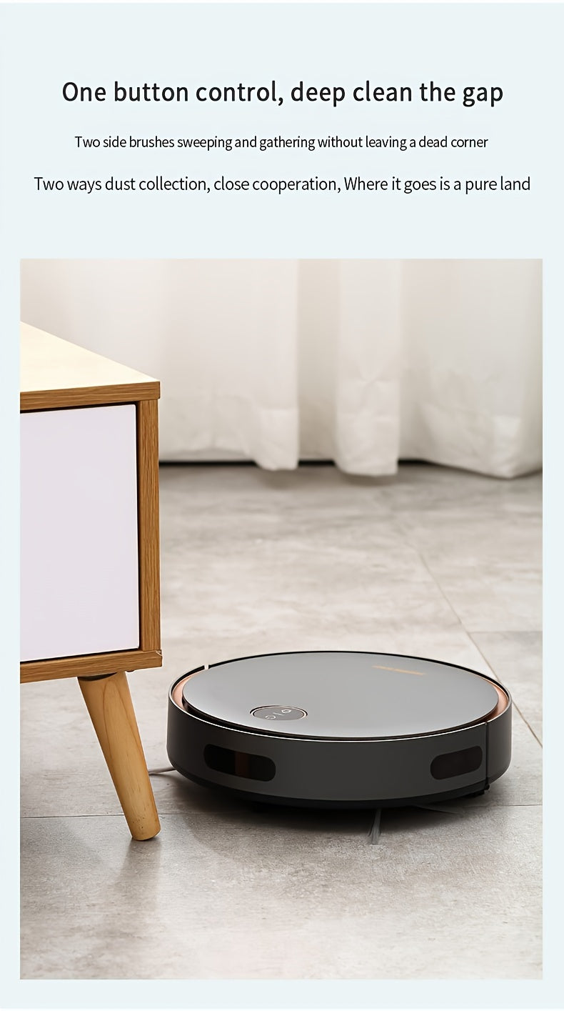 2-in-1 Robot Vacuum Cleaner Self-Charging Robotic Vacuums For Pet Hair Hard Floors Low Pile Carpets (US)