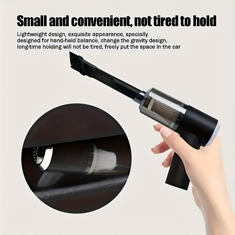 Portable vacuum cleaner can handle small gaps