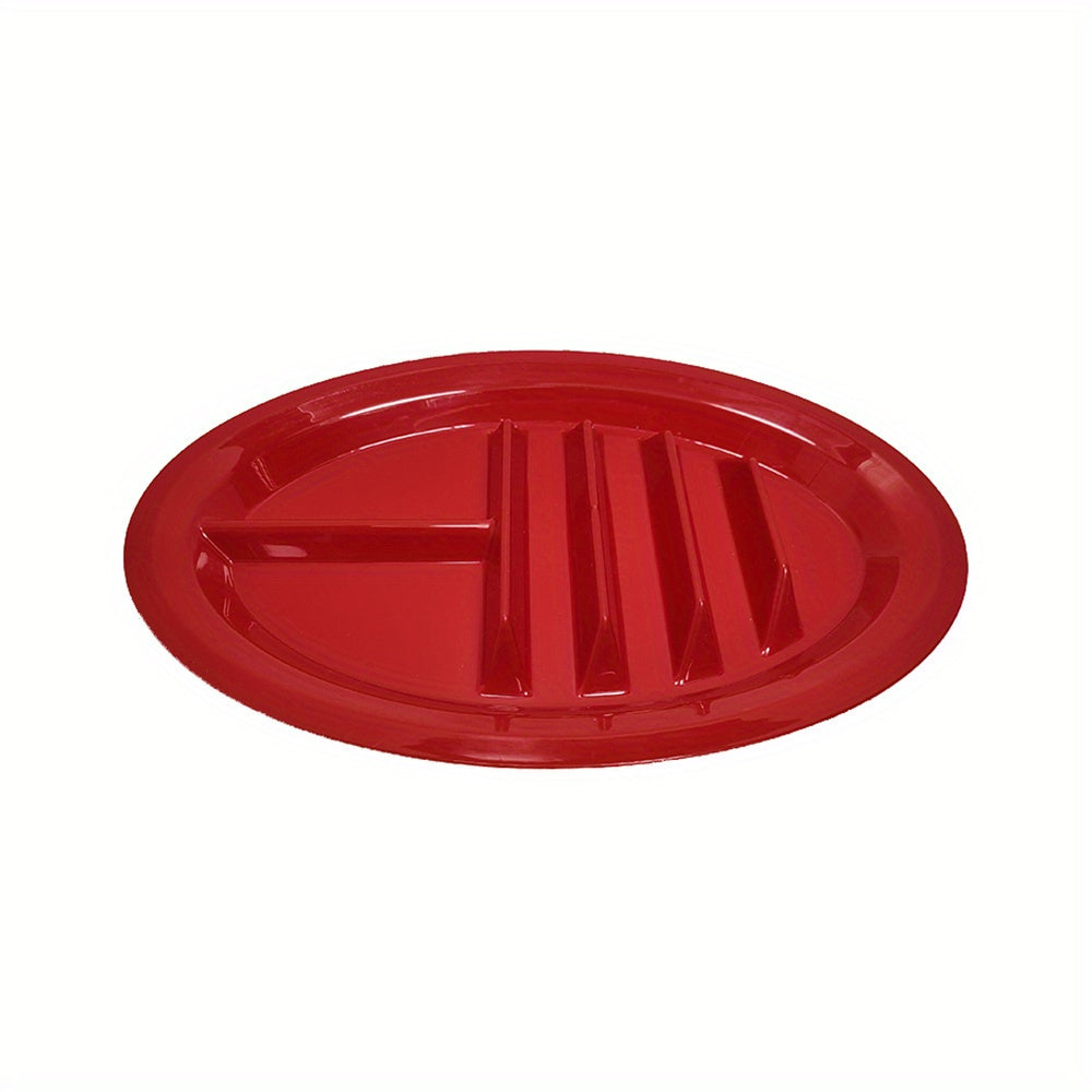 1pc/4pcs, Fiesta Serving Plates/Trays Set With Stand Up Holder For Soft And Hard Shell Tacos, Plastic, Use For Taco Nights And Bar, Microwave Safe