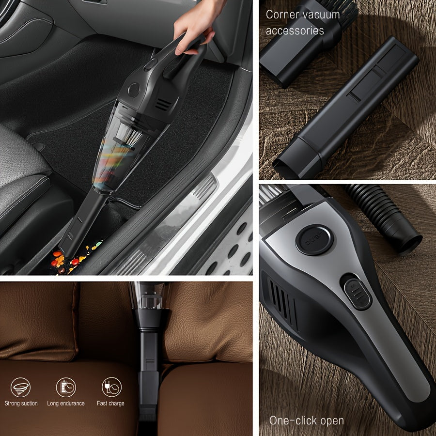 Portable Vacuum Cleaner Wireless Handheld Vacuum Cleaner For The Family Car, Powerful Suction USB Charging Mini Cleaning Vacuum Cleaner, Has A Variety Of Accessories, Suitable For The Car, Home, Office And Other Slit Tools