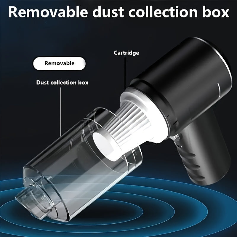 Portable vacuum cleaner can handle small gaps