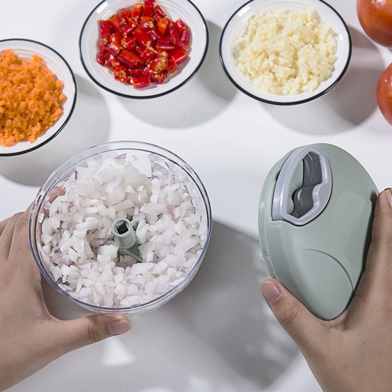 1pc Multi-Function Vegetable Chopper and Garlic Press - Manual Food Cutter & Crusher for Kitchen Efficiency