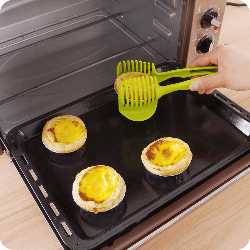 1pc, Tomato Slicer Tool, Lemon Cutter Tool, Lemon Slicer Holder, Tomato Slicer Holder, Lemon Cutter Holder, Round Fruit Tongs, Egg Slicer Cutting Holder, Kitchen Tools Kitchen Accessories