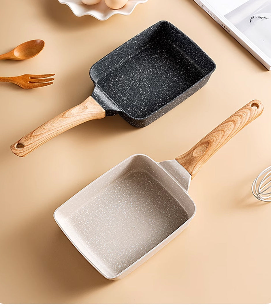 1pc Japanese-Style Tamagoyaki Omelette Pan - 5.9''x7.08'' Rectangle Cast Iron Frying Pan for Perfectly Shaped Eggs - Kitchen Essential for Home Cooking, Non-Stick Cooking Surface, Durable, Easy to Clean, Heat-Resistant, Versa
