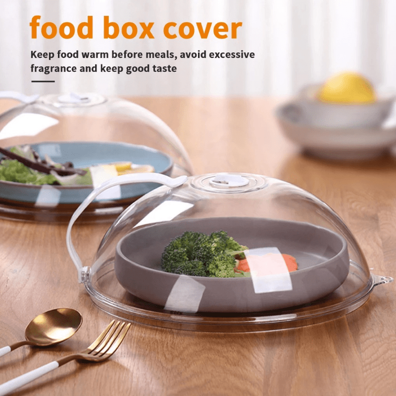 2pcs Safety Product Microwave Splash Covers, Transparent Microwave Oven Food Covers, Anti Sputtering Anti-oil Covers, Reusable Airtight Food Covers, Kitchen Heat Resistant Lids