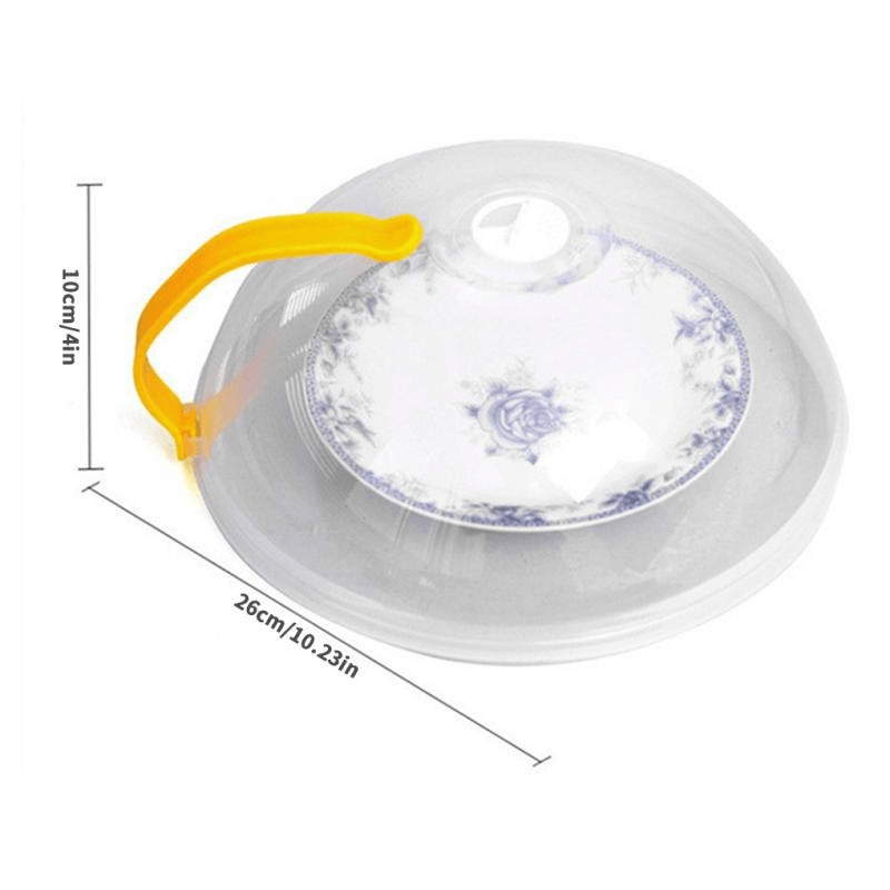 2pcs Safety Product Microwave Splash Covers, Transparent Microwave Oven Food Covers, Anti Sputtering Anti-oil Covers, Reusable Airtight Food Covers, Kitchen Heat Resistant Lids