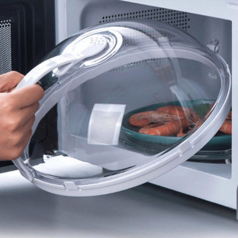 2pcs Safety Product Microwave Splash Covers, Transparent Microwave Oven Food Covers, Anti Sputtering Anti-oil Covers, Reusable Airtight Food Covers, Kitchen Heat Resistant Lids