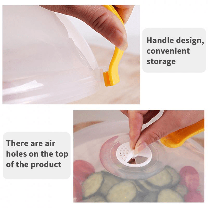 2pcs Safety Product Microwave Splash Covers, Transparent Microwave Oven Food Covers, Anti Sputtering Anti-oil Covers, Reusable Airtight Food Covers, Kitchen Heat Resistant Lids