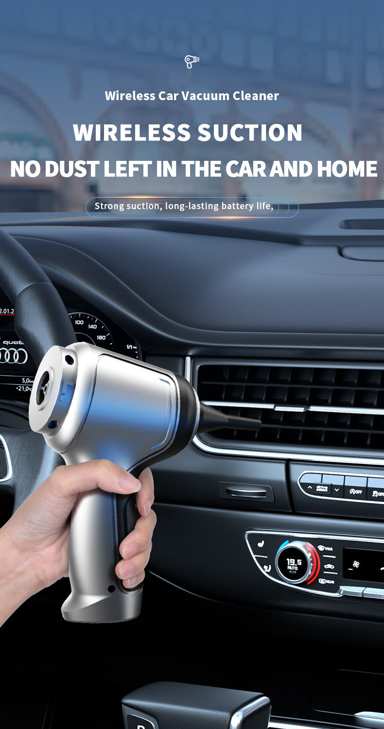 1pc, Ultra-Powerful 2-in-1 Cordless Handheld Vacuum Cleaner - High Suction Power, Lightweight, Portable, and Rechargeable with Lithium Battery - Includes Dusting Brush Attachment, Floor Brush, and Cleaning Tools for Car and H