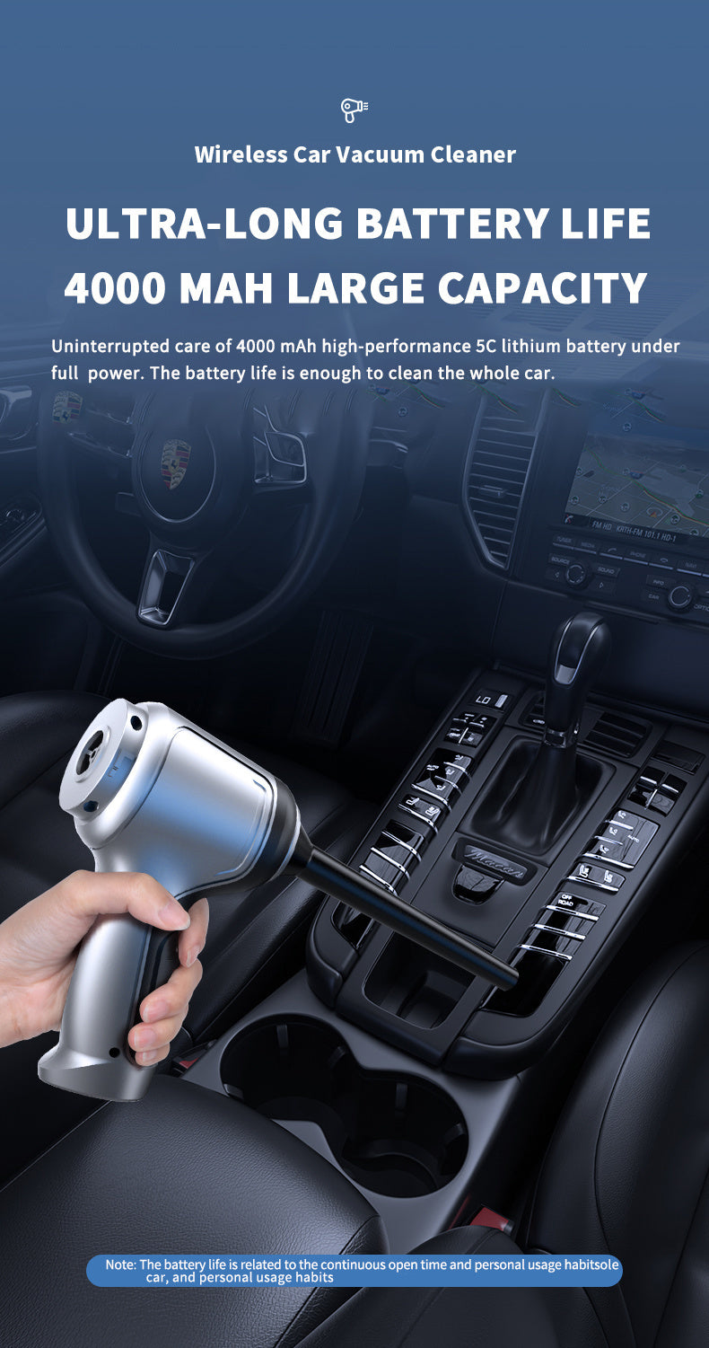 1pc, Ultra-Powerful 2-in-1 Cordless Handheld Vacuum Cleaner - High Suction Power, Lightweight, Portable, and Rechargeable with Lithium Battery - Includes Dusting Brush Attachment, Floor Brush, and Cleaning Tools for Car and H