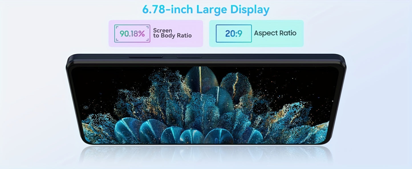 Blackview Shark 8 Unlocked Android Phones, 16GB+128GB/SD 2TB Unlocked Phones, Helio G99, Android 13 Smartphones, 120Hz 6.78" FHD+, 5000mAh+33W Fast Charge, 64MP Camera, NFC, 4G Dual SIM Mobile Phones