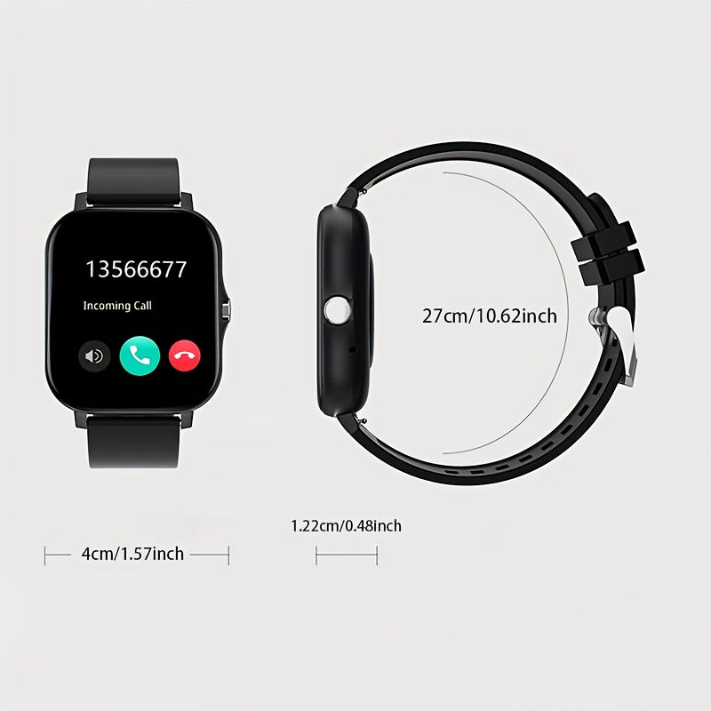 New Multi-functional Smartwatch, 1.83-inch Full Touch Screen, Built-in Microphone And Speaker HD Call, Music Playback, Multi-sport Mode Sports Watch, Step Counting Sleep Monitoring, Suitable for iPhone/Android Phones, Suitabl