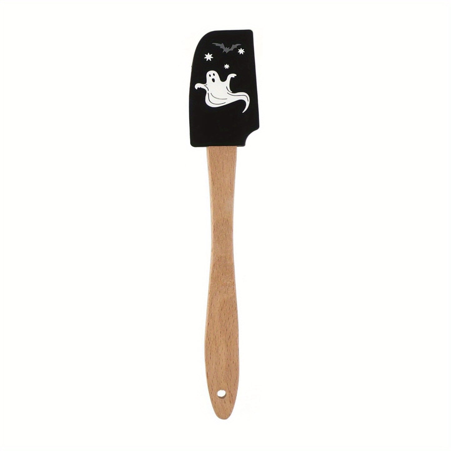 1/4Pcs, Halloween Spatula, Wooden Handle Silicone Spatula, Heat Resistant Silicone Scraper Set, Cream Spatula, Kitchen Scraper For Cooking, Baking And Mixing, Pumpkin Spatula, Kitchen Supplies, Halloween Gift, Halloween Decor