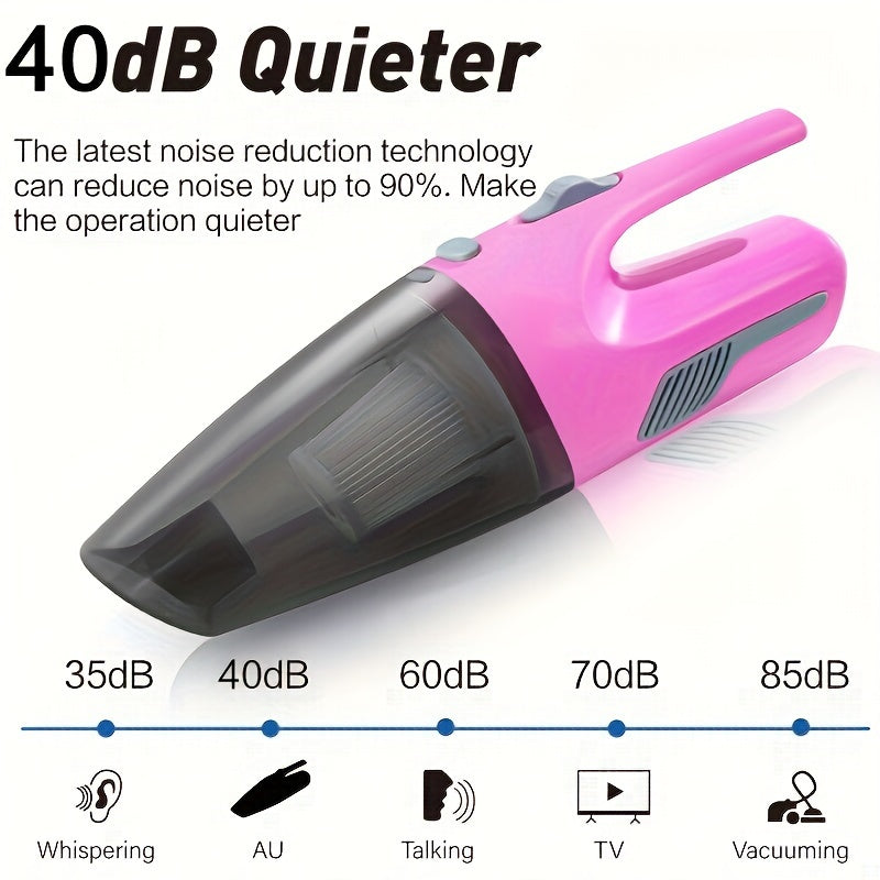 1pc Portable Car Vacuum Cleaner Household Car Dual-use High-power Handheld Wireless Car Vacuum Cleaner USB Charging Wireless Mini Vacuum Cleaner For Home Vacuum Accessories Cleaning Supplies Small Appliance