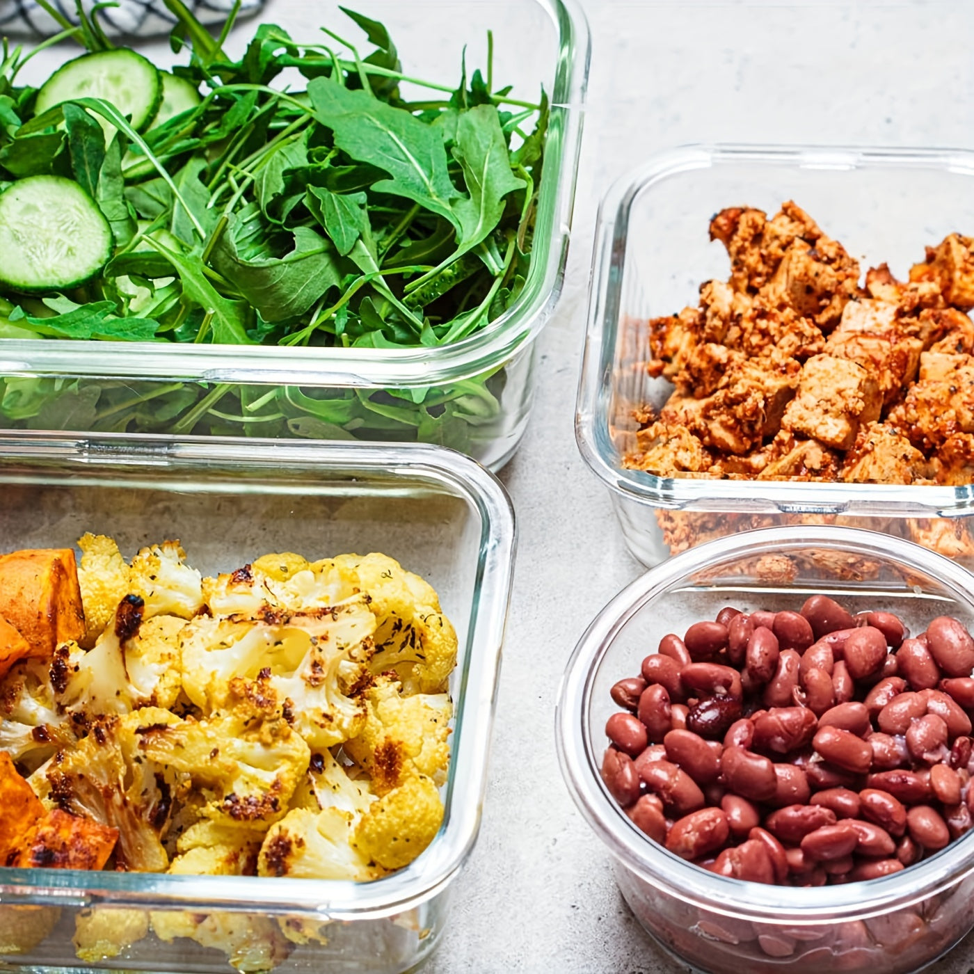 15pcs Glass Food Storage Containers with Snap Locking Lids Glass Meal Prep Containers Set - Airtight Lunch Containers, Microwave, Oven, Freezer and Dishwasher
