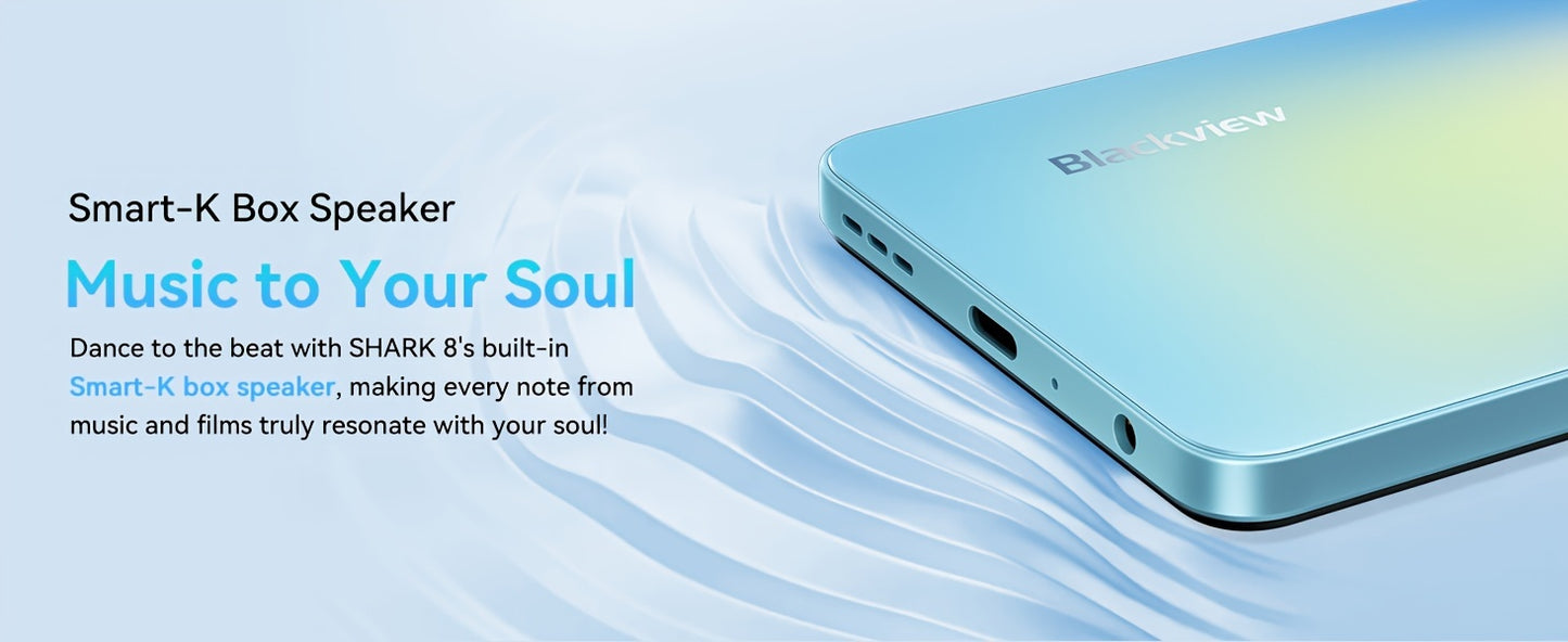 Blackview Shark 8 Unlocked Android Phones, 16GB+128GB/SD 2TB Unlocked Phones, Helio G99, Android 13 Smartphones, 120Hz 6.78" FHD+, 5000mAh+33W Fast Charge, 64MP Camera, NFC, 4G Dual SIM Mobile Phones