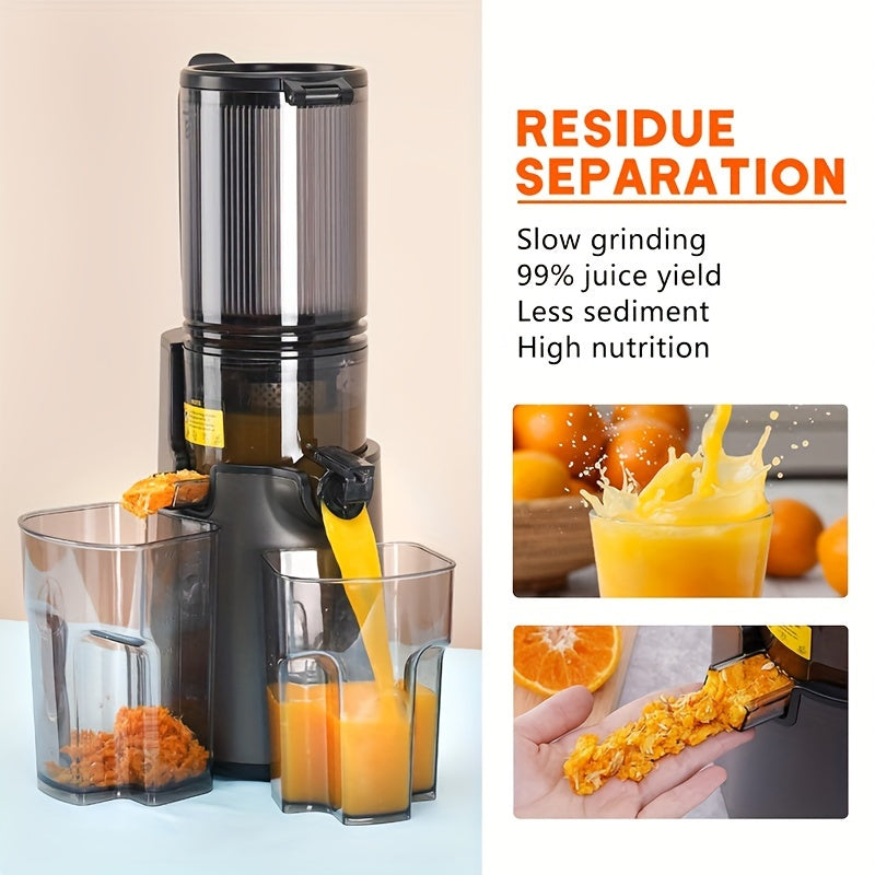 Cold Press Juicer, Masticating Juicer, 5.4" Wide Feed Chute, Slow Juicer, Machines Fit Whole Vegetables And Fruits, J High Juice Yield, Easy To Clean, Kitchen Appliances, Kitchen Juicers, Green Food Juicers, Gifts For Friends