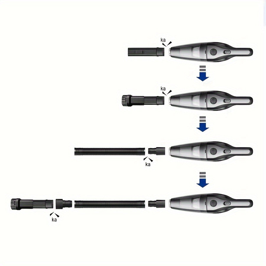 Portable Vacuum Cleaner Wireless Handheld Vacuum Cleaner For The Family Car, Powerful Suction USB Charging Mini Cleaning Vacuum Cleaner, Has A Variety Of Accessories, Suitable For The Car, Home, Office And Other Slit Tools
