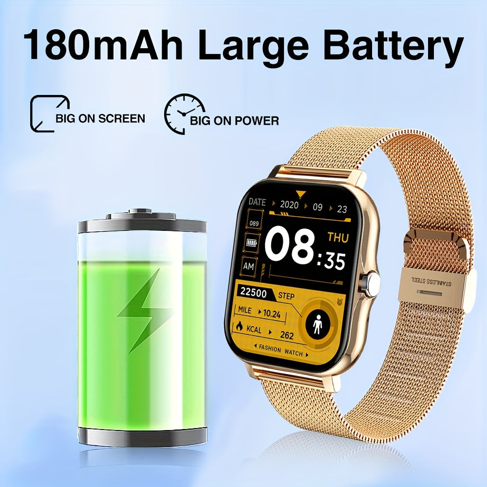 The New 2024 Smart Watch (Make/Answer Call), Full Touch Wireless Calling Smartwatch, Fitness Tracker Watch for Smartphone, Connection for Android IOS Phones, Mother'S Day, Father'S Day, Valentine'S Day, Party Gifts, Christmas