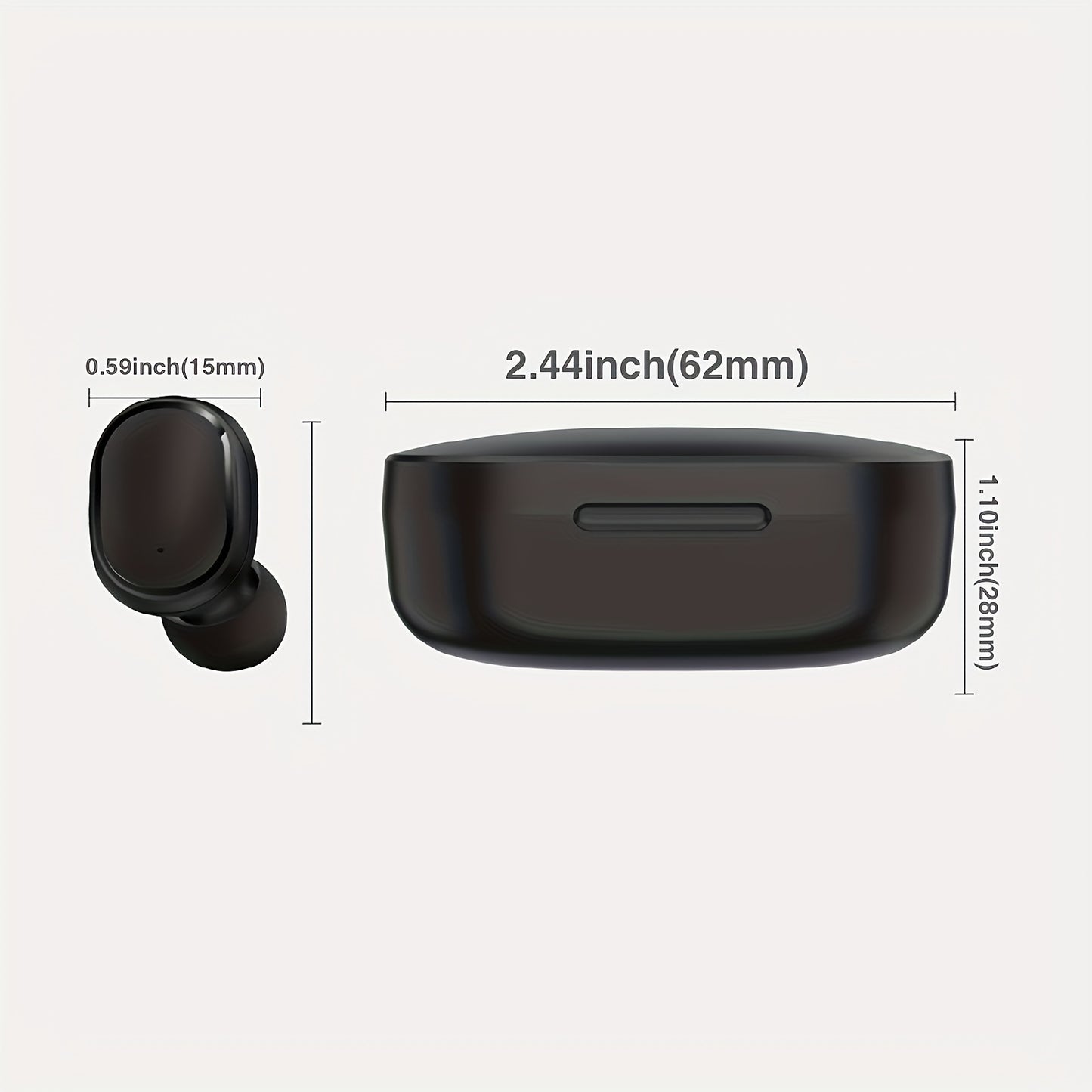 SENBENBAO MINI Wireless Earbuds: TWS True Wireless Connectivity, LED Digital Display, Hi-Fi Stereo Sound, In-Ear Design, Suitable for Gaming, Business, Outdoor, and Video Use, No Delay, Li-Polymer Battery, Compatible with Pho