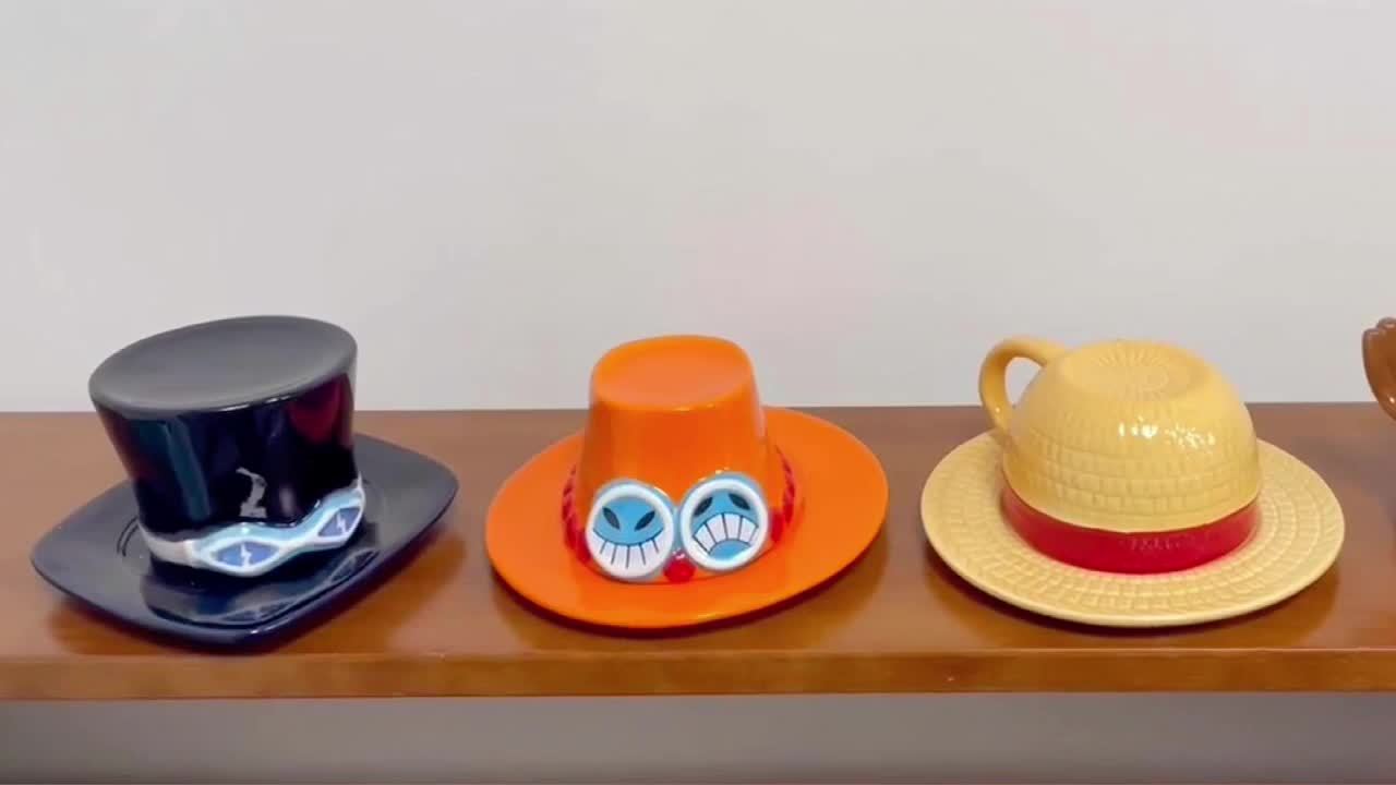 One Piece Ceramic Coffee Cups and Saucers Set - Microwave Safe, Lead-Free, Poly-Coated, Reusable, Round, Matching Set for Adults - Perfect Gift for Him/Her on Christmas, Easter, Halloween, Hanukkah, Thanksgiving