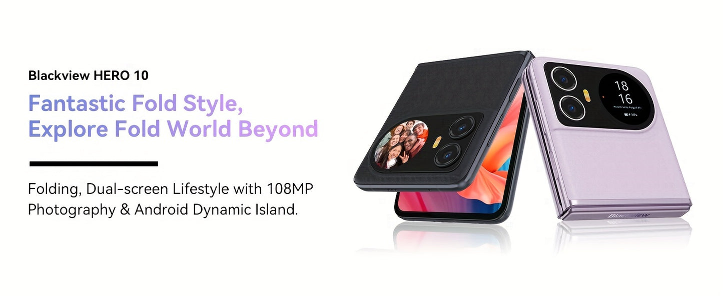 Blackview Unlocked Phones, Hero 10 Fold Phone, Android Phones, Foldable Phone, Mobile Phone, Unlocked Android Phones, Hero 10 Phones