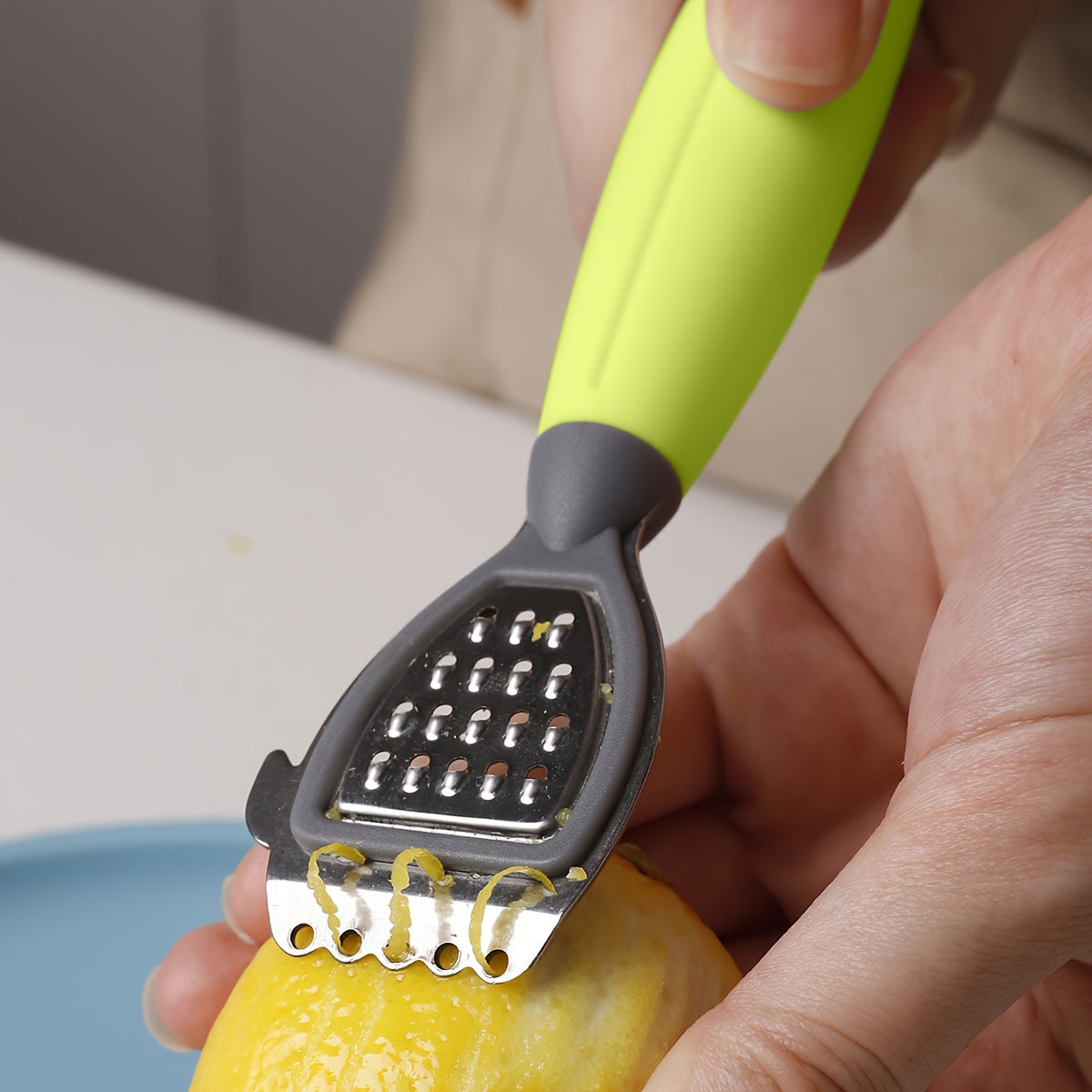 1pc Soft Handle Lemon Peeler, Zester, Fruit Reamer, Cheese Grater, Citrus Squeezer, Kitchen Tool, Accessory, Bar Supply
