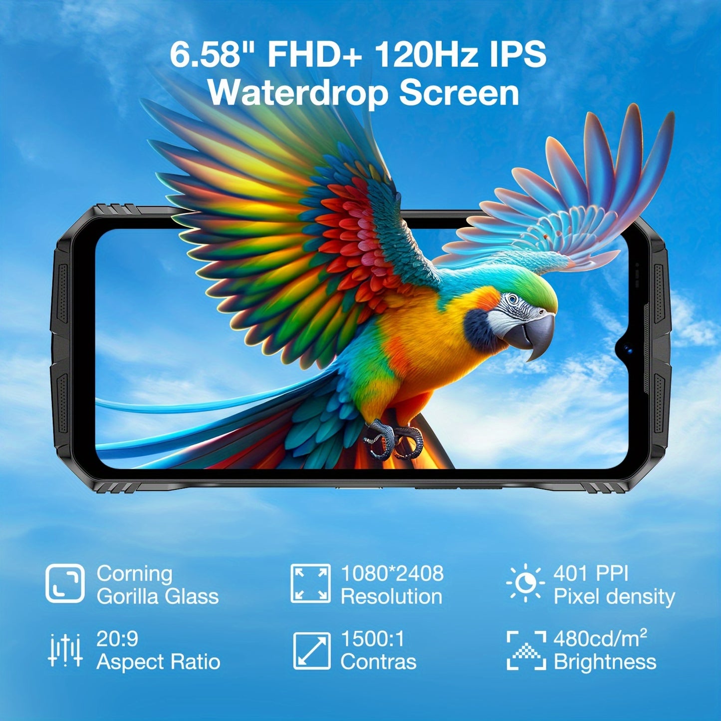 DOOGEE V30 PRO 5G Smartphone Unlocked, 32GB+512GB/2TB TF Dimensity 7050 Octa Core Android 13 Mobile Phones, 10800mAh, 200MP Main Camera Dual Sim Cell Phone/WiFi6/OTG/NFC