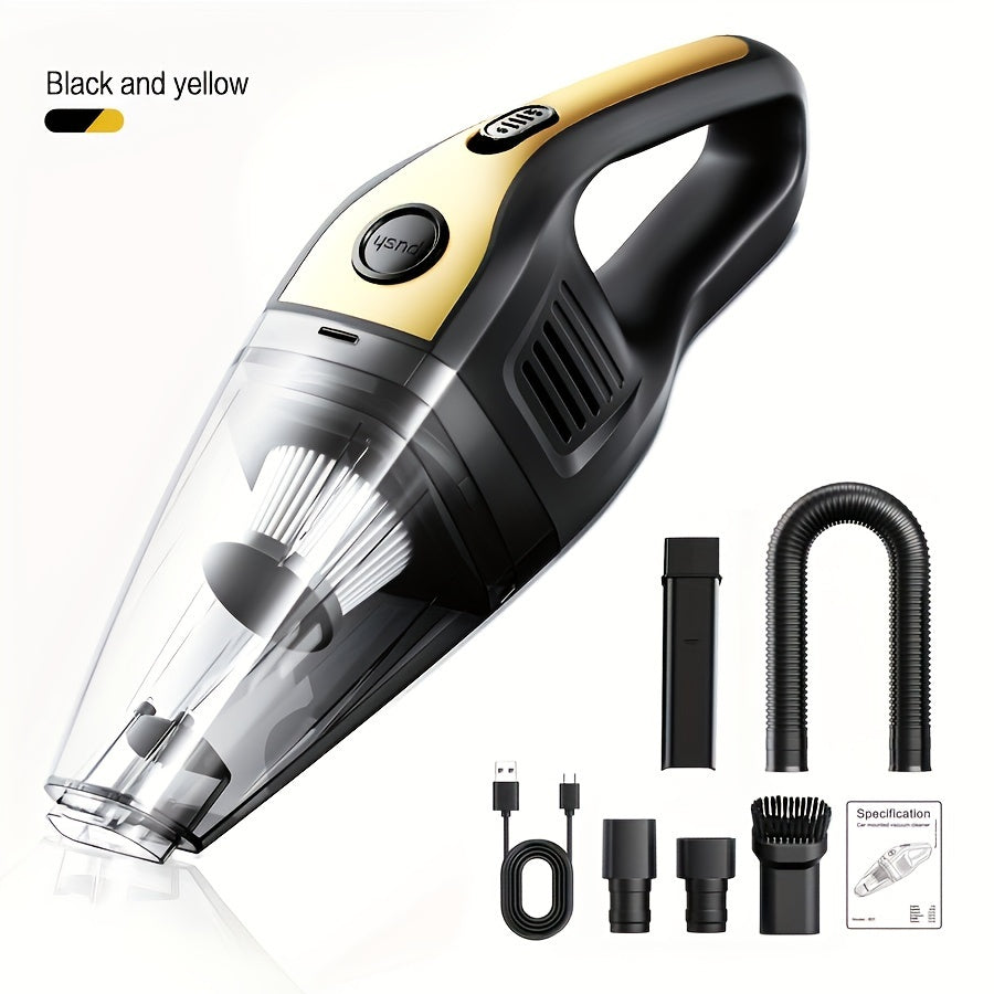 Portable Vacuum Cleaner Wireless Handheld Vacuum Cleaner For The Family Car, Powerful Suction USB Charging Mini Cleaning Vacuum Cleaner, Has A Variety Of Accessories, Suitable For The Car, Home, Office And Other Slit Tools
