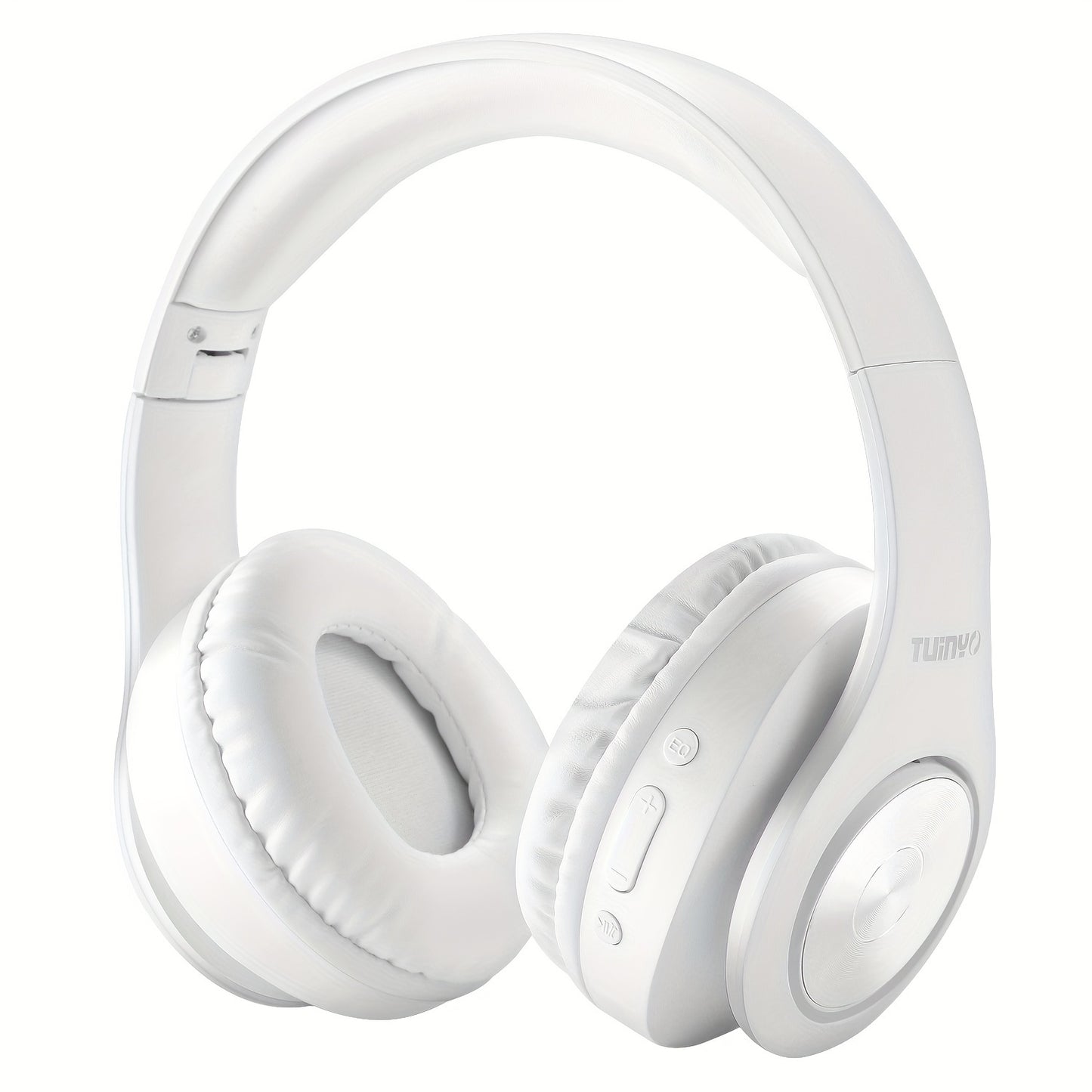 40H Wireless BT Headphones - TUINYO Over Ear Stereo Headset with Deep Bass, Soft Memory-Protein Earmuffs, Built-in Mic for PC/Cell Phones/TV Wired Mode