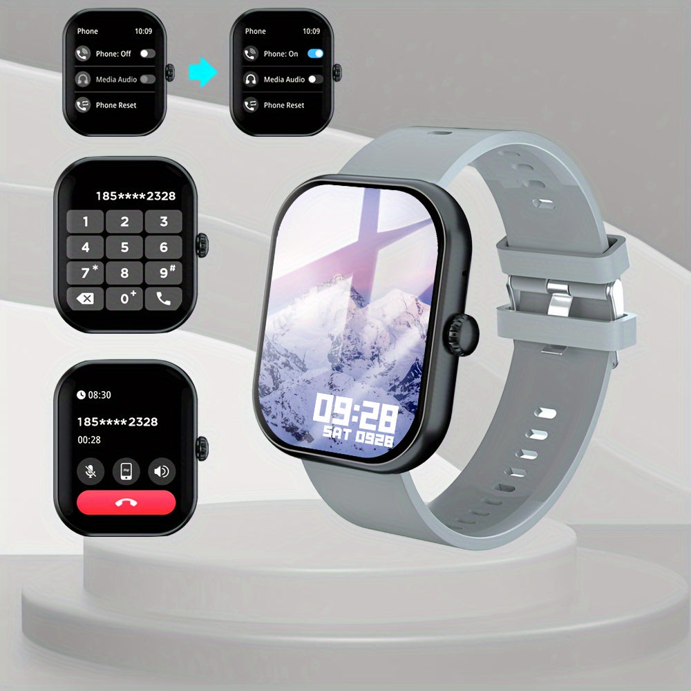 2.01" HD Screen LAXASFIT Smart Watch Plus - Advanced Fitness Activity Tracker with 128 Sport Modes, Weather Forecast, Remote Music Control, and Call/Answer Function for Android Phones - Ideal Outdoor Smartwatch Gift for Women