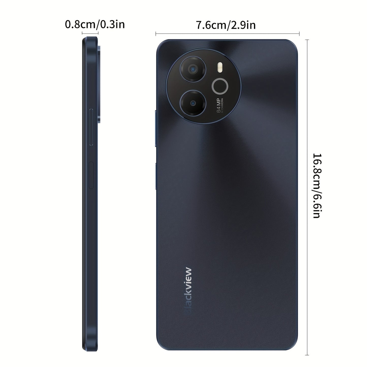 Blackview Shark 8 Unlocked Android Phones, 16GB+128GB/SD 2TB Unlocked Phones, Helio G99, Android 13 Smartphones, 120Hz 6.78" FHD+, 5000mAh+33W Fast Charge, 64MP Camera, NFC, 4G Dual SIM Mobile Phones