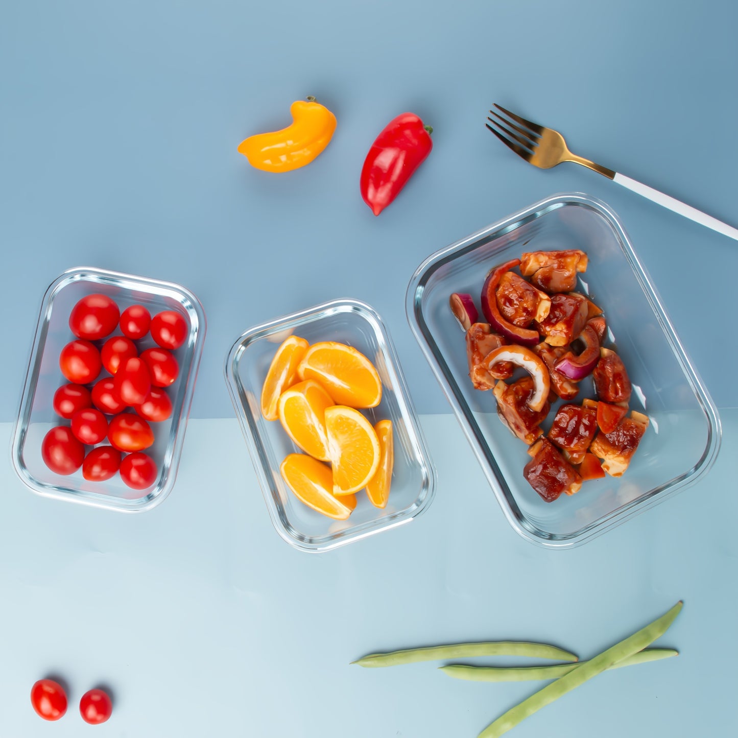16 Pack Glass Meal Prep Containers, Food Storage Containers with Airtight Lids, Dishwasher/Microwave/Oven/Freezer Safe Glass Containers for Leftovers