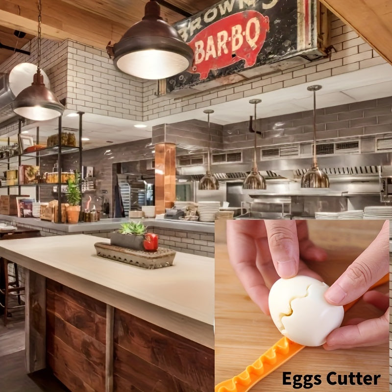 2pcs Egg Cutter, Egg Shaper and Carving Mold, Kitchen Tool for Restaurant