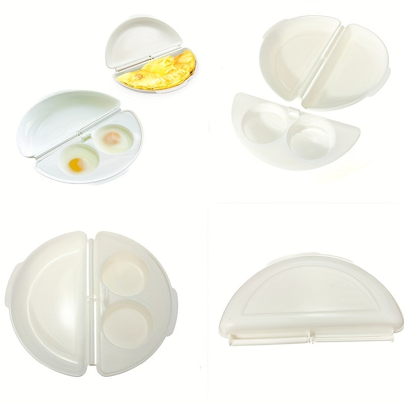 1pc Microwave Omelette Egg Maker Tray Non-toxic Eggs Steamer Box Silicone Egg Cooker Egg Poacher Kitchen Cooking Tools