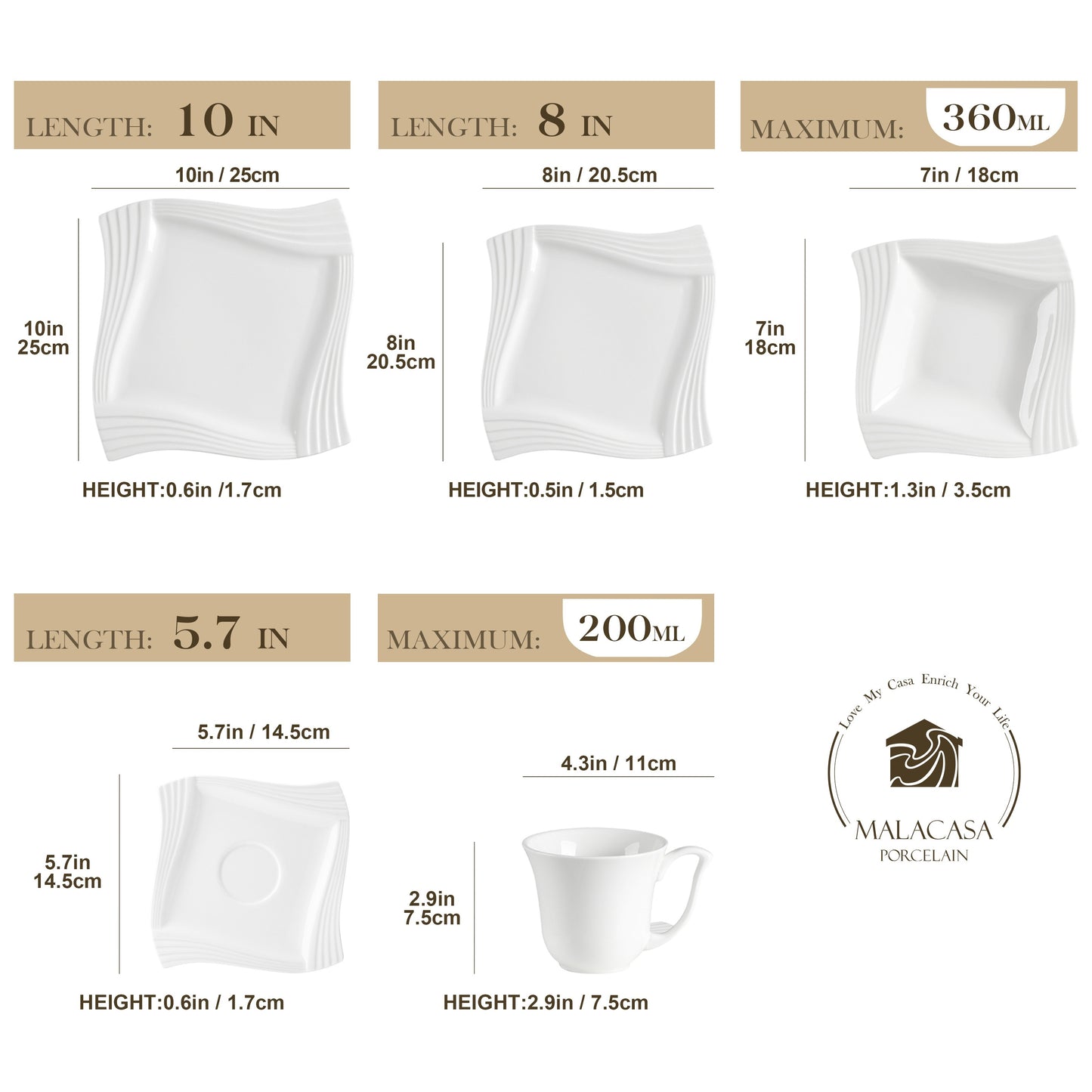 30-Piece Porcelain Dinnerware Set - Ivory White Elegance - Premium Quality, Scratch-Resistant, Includes Plates, Cups & Saucers - Microwave & Dishwasher Safe