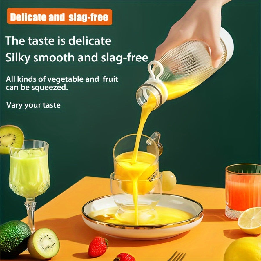 500ML Mini Wireless Portable Personal Blender - 6 Blade Electric Fruit Juicer Mixer for Smoothies and Shakes - USB Charging, Compact, Lightweight, Travel-Friendly, Easy to Clean, BPA-Free, Home and Kitchen Essential Gift
