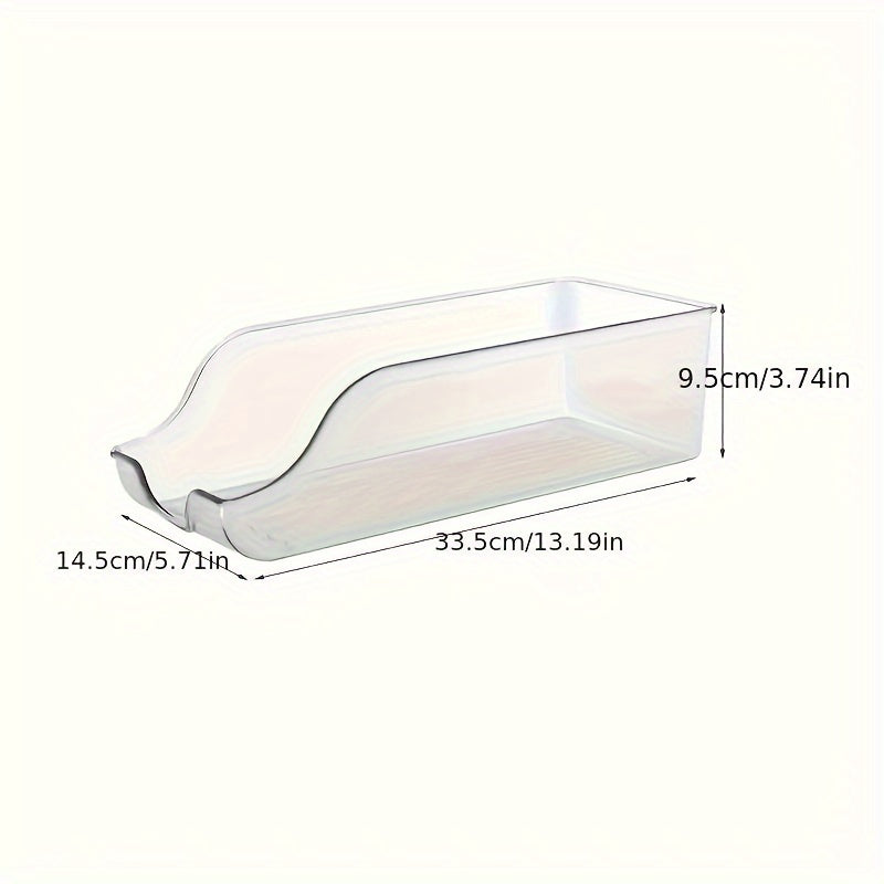 1pc Refrigerator Organizer Bins, Soda Can Dispenser Beverage Holder, Clear Plastic Canned Food Pantry Storage Rack, Stacking Can Dispensers For Fridge, Freezer, Pantry, Kitchen, Countertops, Cabinets, Kitchen Accessories