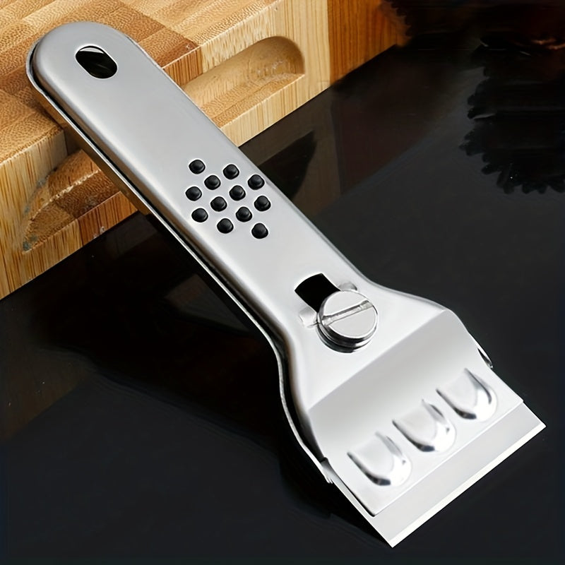 6pcs/set, Cleaning Scraper, Multipurpose Scraper With Blade, Paint Scraper, Oil Dirt Cleaner, Kitchen Cleaner For Ceramic Induction Cooktops, Cleaning Tool, Cleaning Supplies, Ready For School, Apartment Essentials