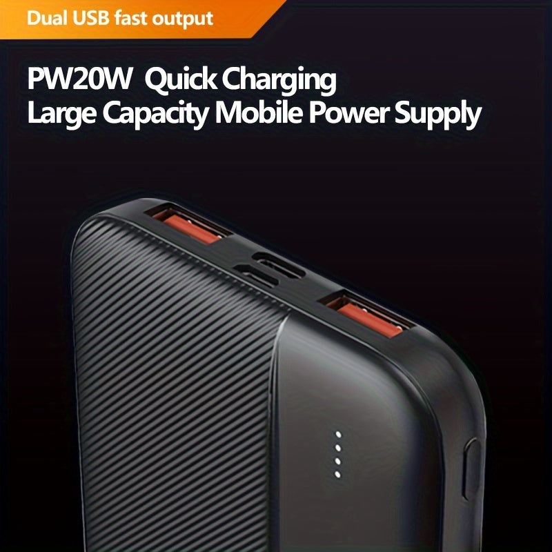 Fast Charging Power Bank, 10000mAh High-Capacity External Battery, Portable Backup Charger, Mobile Energy Source For iPhone, For Android Phones & Other For Smart Devices
