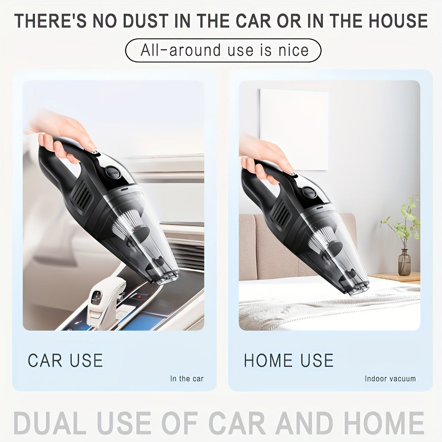 Portable Vacuum Cleaner Wireless Handheld Vacuum Cleaner For The Family Car, Powerful Suction USB Charging Mini Cleaning Vacuum Cleaner, Has A Variety Of Accessories, Suitable For The Car, Home, Office And Other Slit Tools