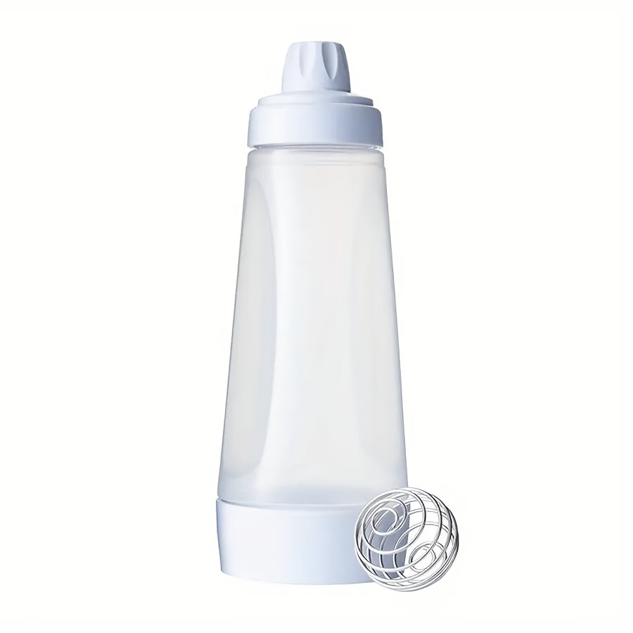 Easy-Squeeze Pancake Batter Dispenser with Blender Ball - Perfect for Cupcakes, Muffins & Crepes - Kitchen Gadget