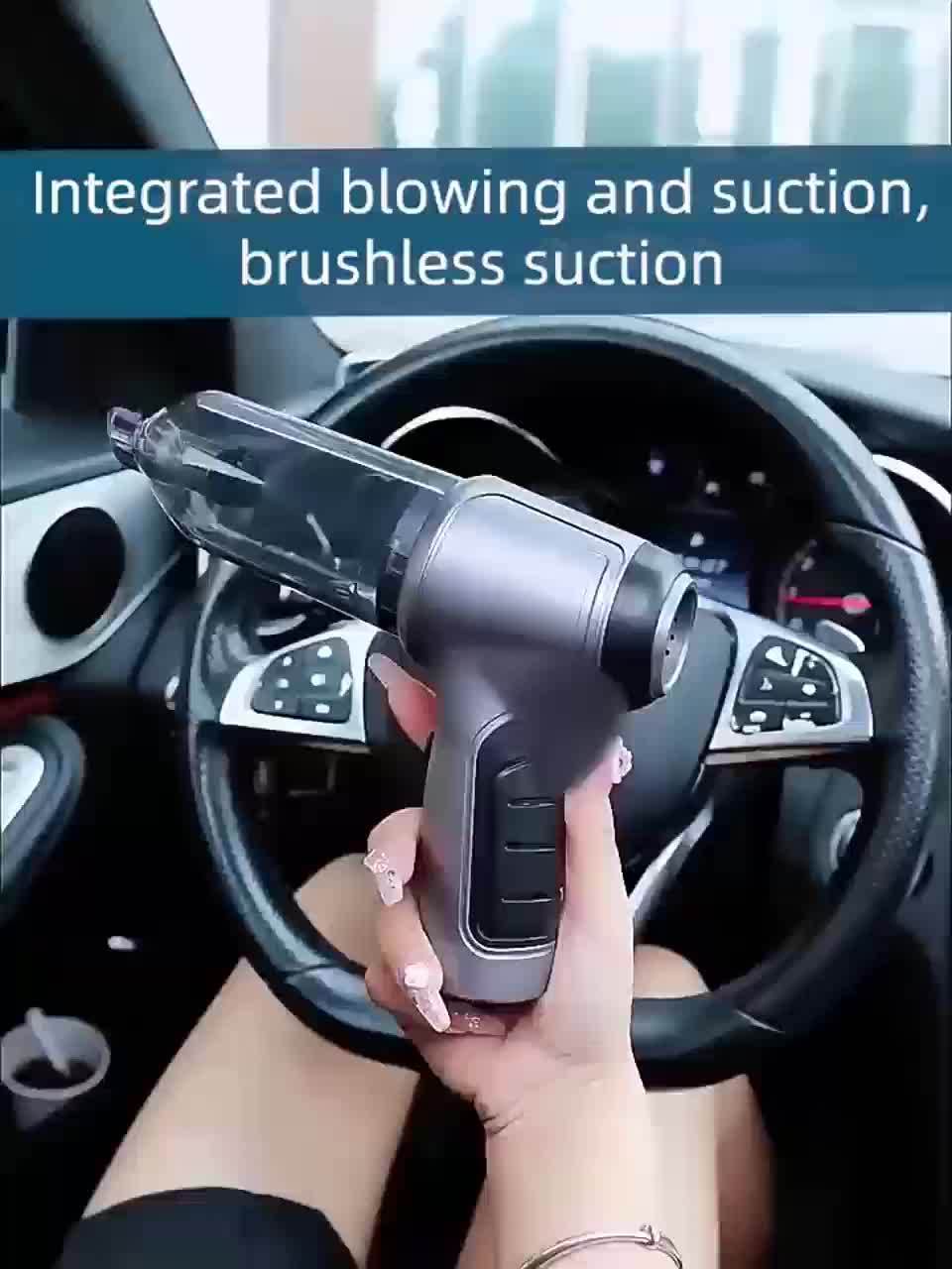 1pc Small Strong Car Vacuum Cleaner, Wireless, Blowing And Suction All-in-One Vacuum Cleaner, Suitable For Cleaning Home, Keyboard, Sofa, And Wet And Dry Vacuum Cleaner Vacuum Cleaning Accessories