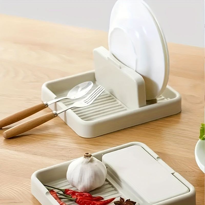Kitchen Pot Lid Rack, Foldable Rack For Kitchenware, Spoon & Spatula Holder
