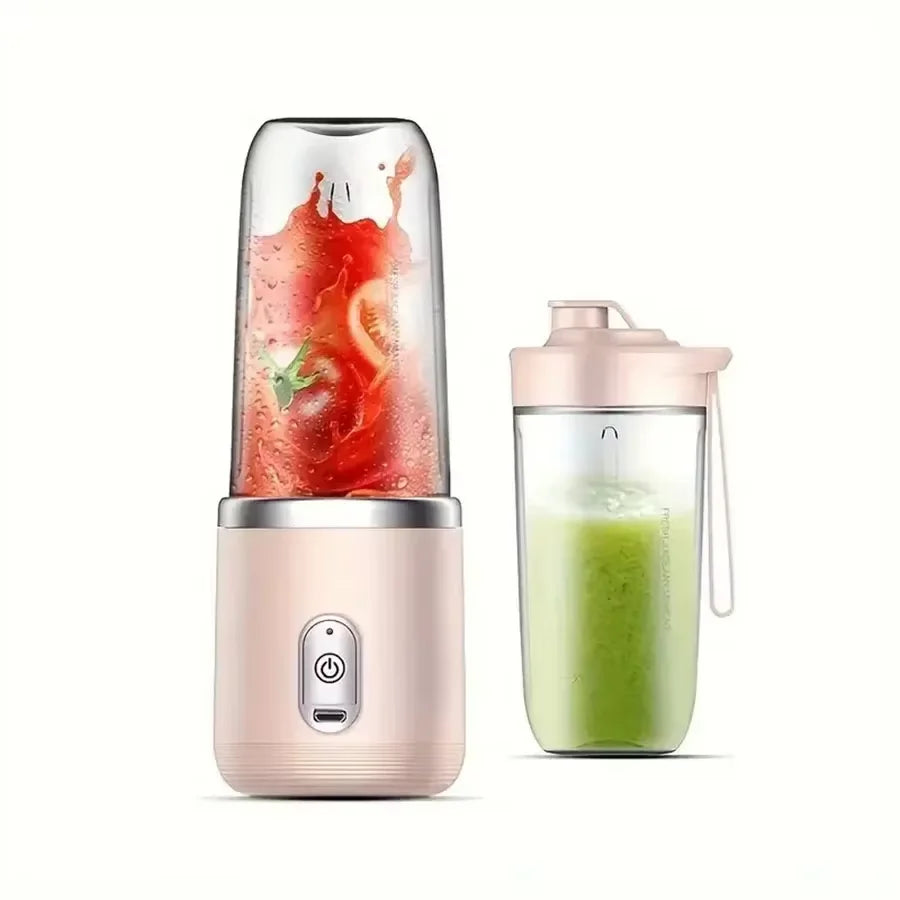 2 in 1 USB Rechargeable Portable Juicer Blender - 6 Blades