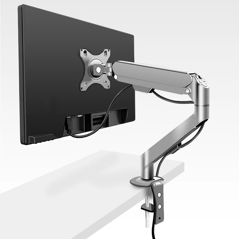 HILLPORT 17-34" Desktop Monitor Arm Holder Gas Spring Full Motion Mount Strut LCD LED TV Bracket Stand PC Soport Support M5
