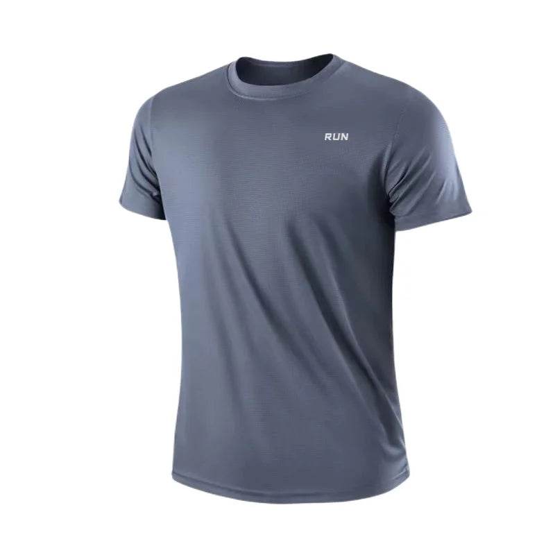 Men's Quick Dry Short Sleeve Gym Running Moisture Wicking Round Neck T-Shirt Training Exercise Gym Sport Shirt Tops Lightweight - findify 2025