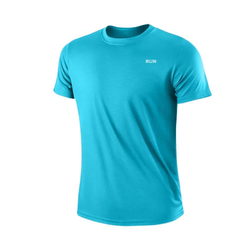 Men's Quick Dry Short Sleeve Gym Running Moisture Wicking Round Neck T-Shirt Training Exercise Gym Sport Shirt Tops Lightweight - findify 2025