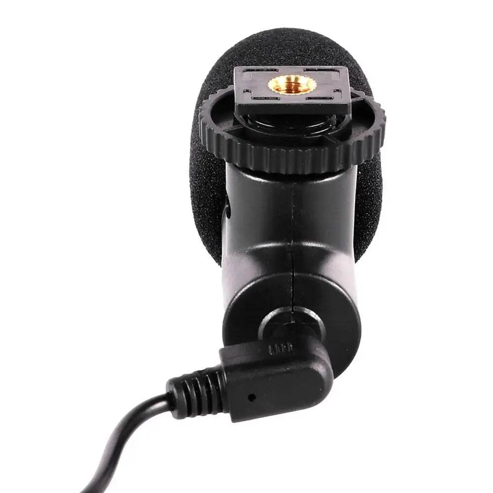 Portable Video Camera Microphone Windproof Mini Cell Phone Microphone Black Computers Microphone For Recording Interviewing - findify 2025